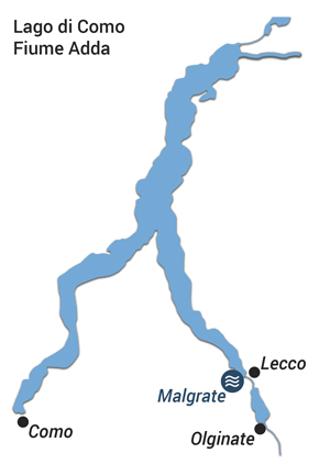 Lago di Como e Fiume Adda