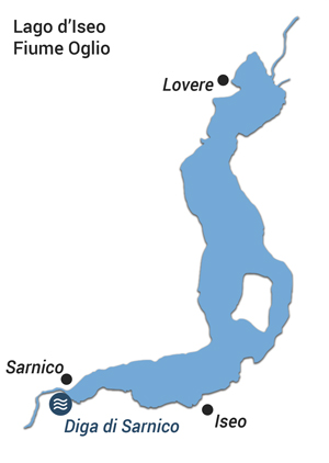Lago d'Iseo e Fiume Oglio